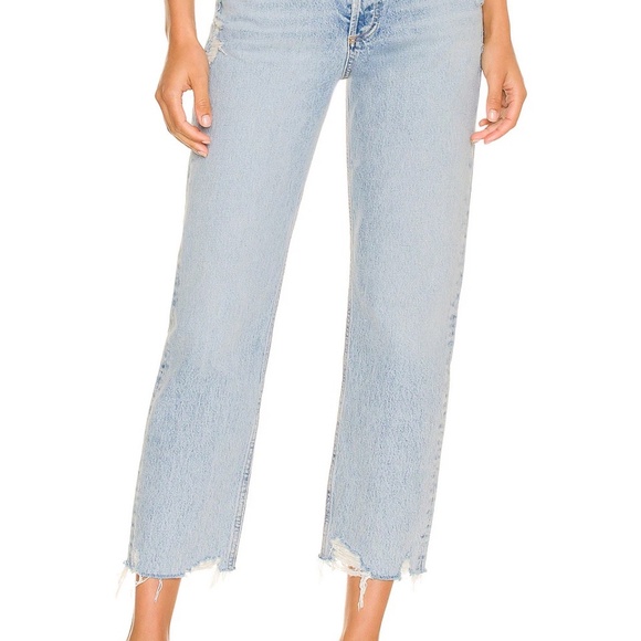 Agolde '90s High Rise Cropped Straight Jeans - Picture 4 of 6